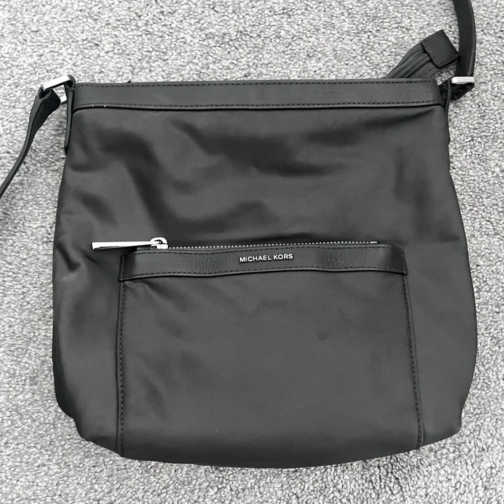 Michael Kors Black Nylon Crossbody Shoulder Bag